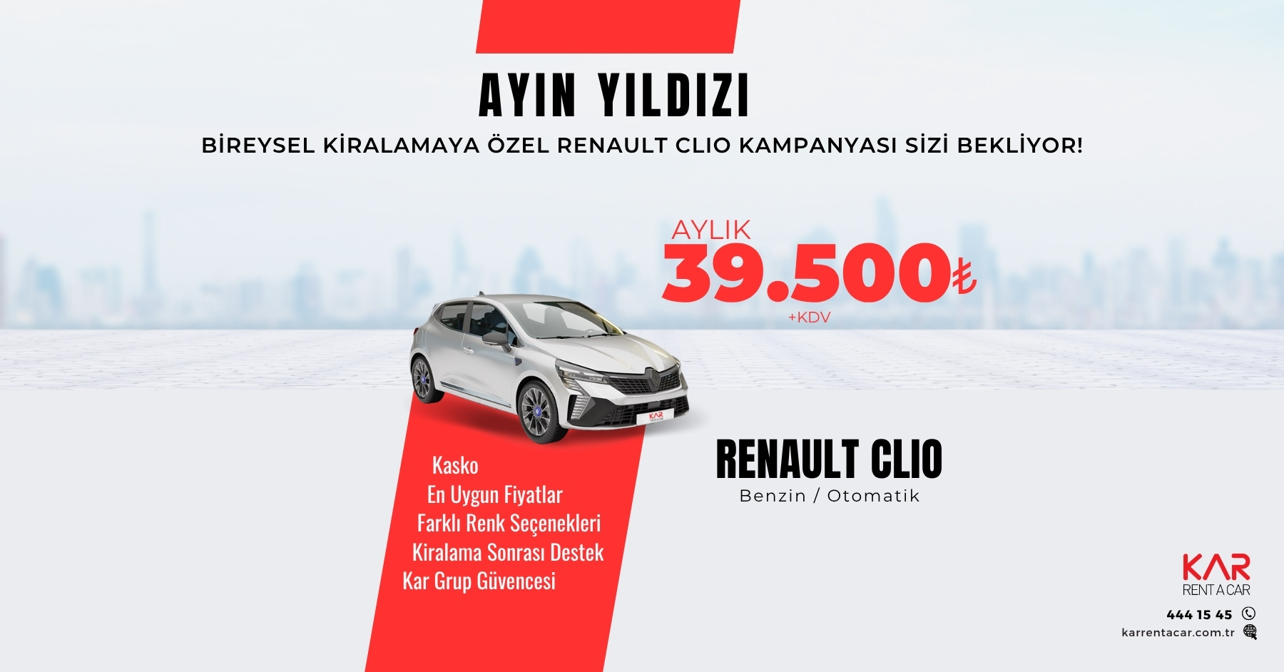 Ayın Yıldızı Clio Bireysel Kiralamalara Özel