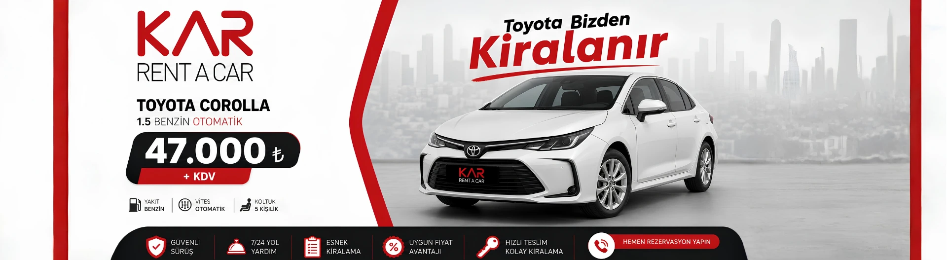 Toyota Corolla Benzinli Kampanyası